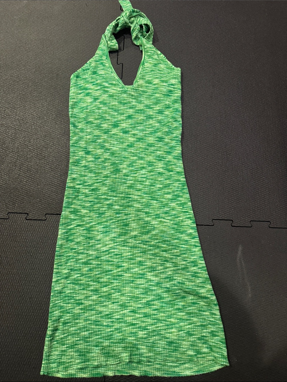 Women’s Green Halter Knit Dress